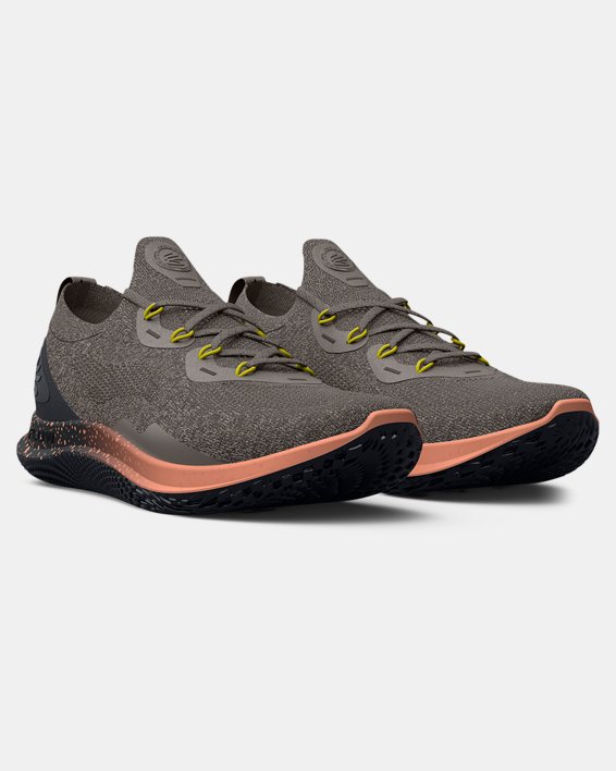 Unisex Curry Flow Go 'Treasure Island' Running Shoes, Gray, pdpMainDesktop image number 3